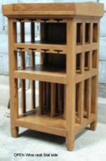 Open Wine Cabinet Slat Side